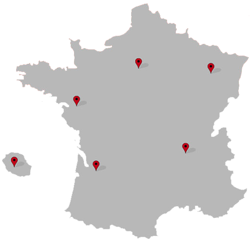 carte de France des centre Ipnosia